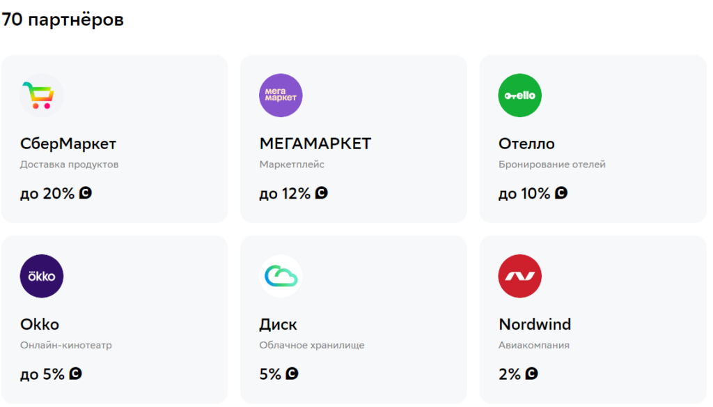 партнеры сберспасибо