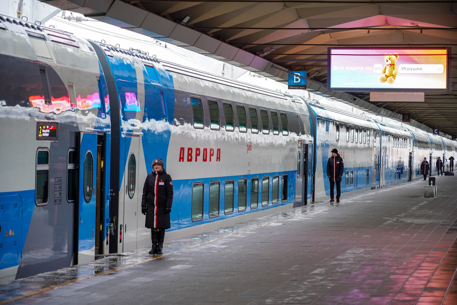 Двухэтажный поезд «Аврора»: комфортное путешествие между столицами