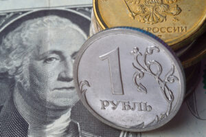 Резкое ослабление рубля к доллару и евро