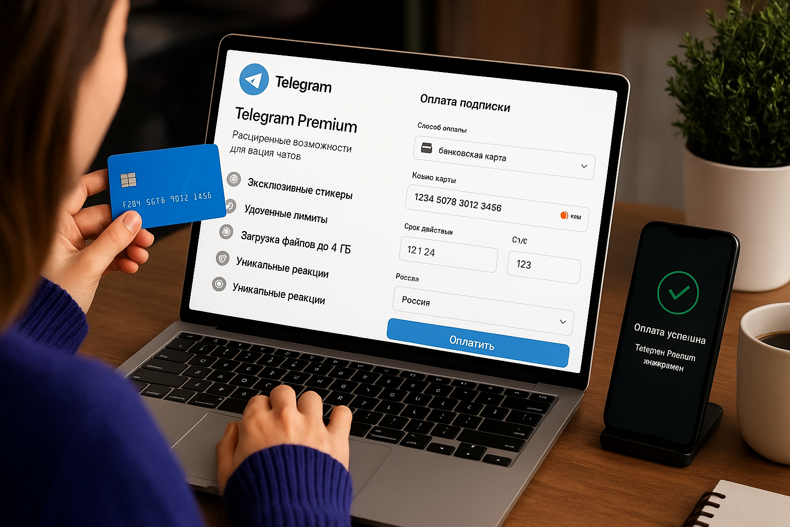 Как оплатить Telegram Premium криптой